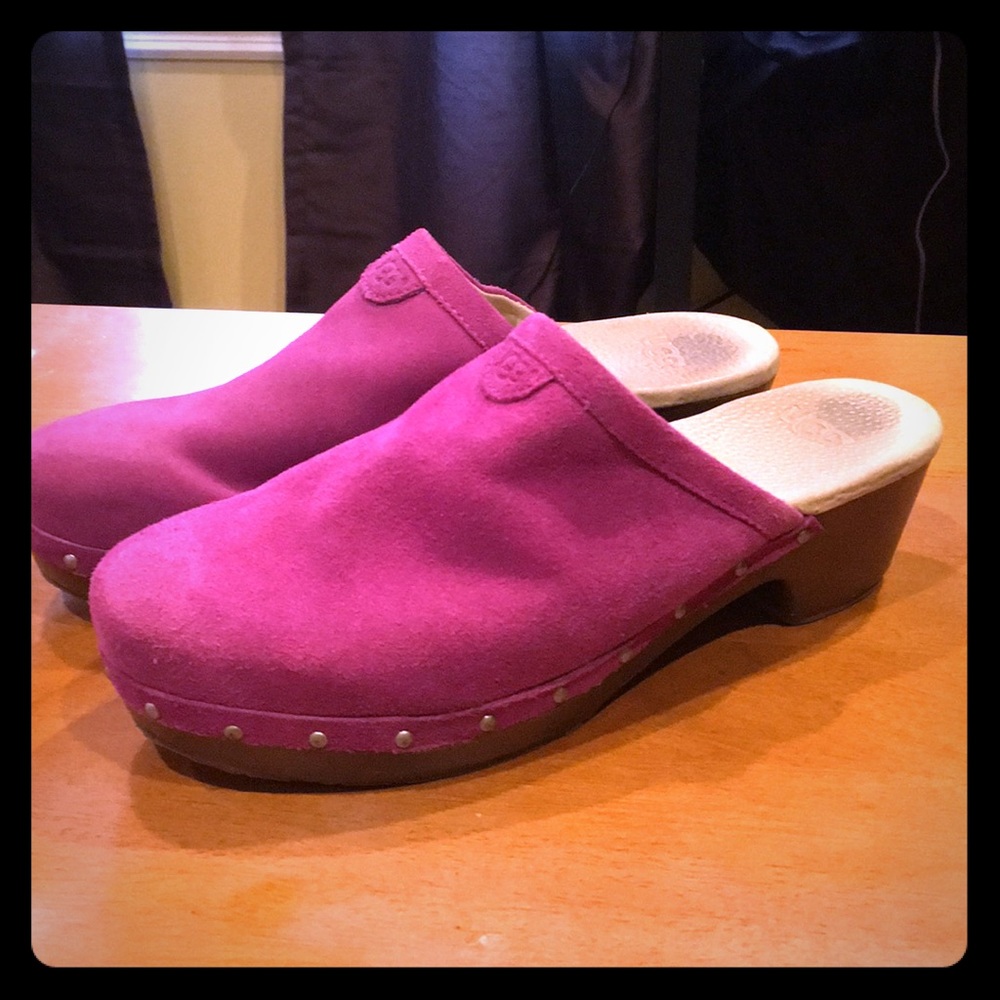 UGG suede clogs
